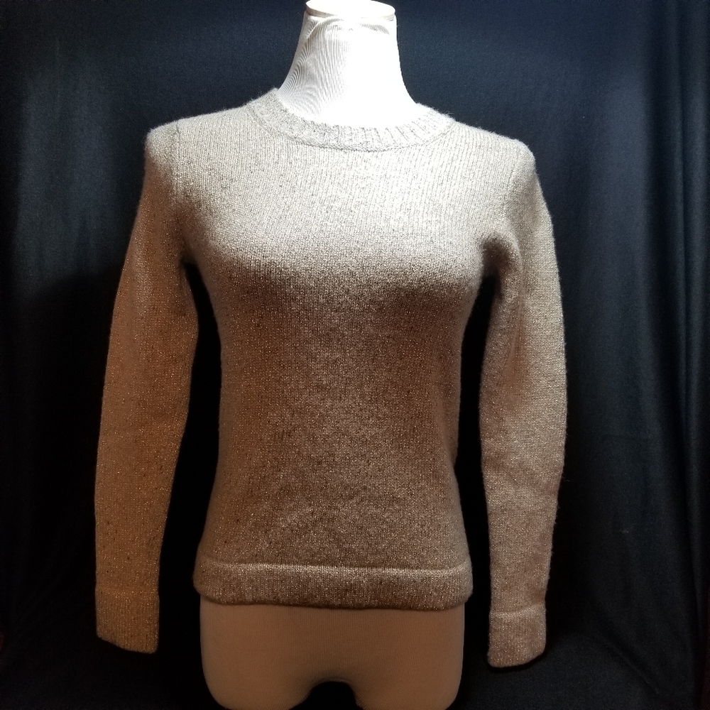J Crew Gold Metallic Sweater size small